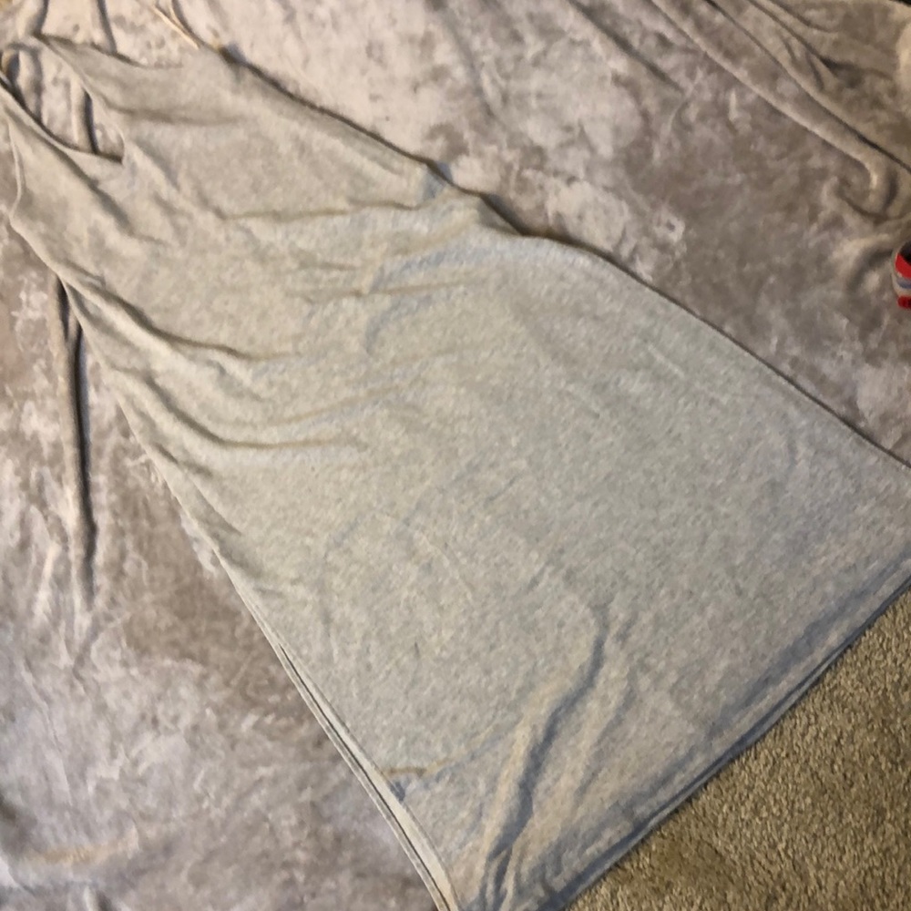 Anthropologie Heather Gray Maxi Dress